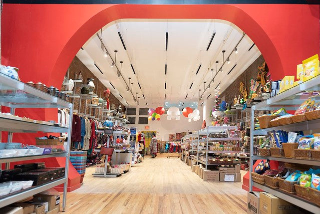 Interior of Pearl River Mart store at 452 Broadway