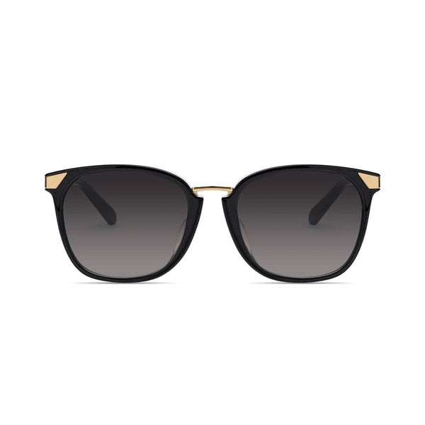 Front view of Covry - Vega Black Sunglasses