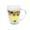 Clear mug of Chrysanthemum tea