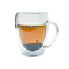 Clear mug of Lap Sang Sou Chong Loose Leaf Tea