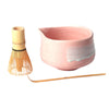 Matcha Set-Pink Porcelain Latte Bowl with Whisk and Scoop