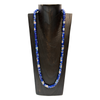 tube-shaped cloisonne design necklace - dark blue