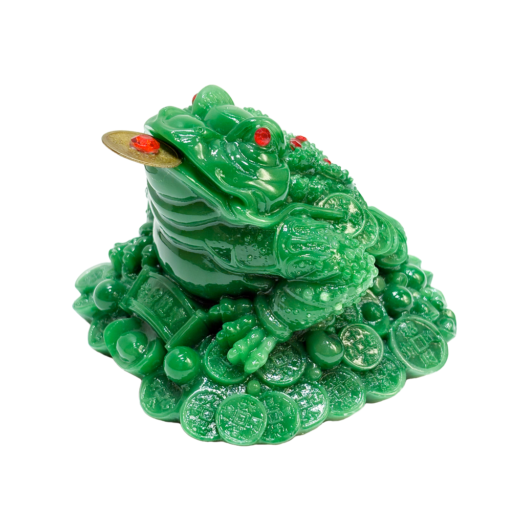 Three-Legged Money Toad/Frog on Coins and Ingots (Various Colors)