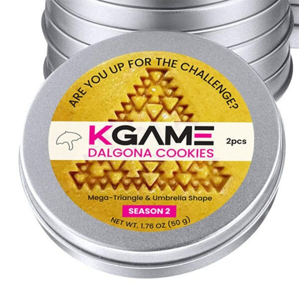 KGAME Dalgona Cookie Tin (2 Cookies) Season 2 #DalgonaChallenge