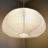 Dome-Shaped Paper Lantern - White lit up