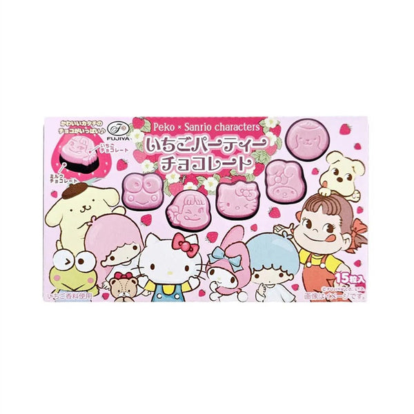 Fujiya Peko Sandrio Strawberry Party Choco