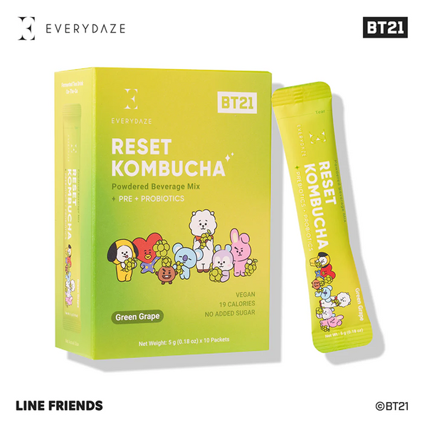 Reset Kombucha Green Grape