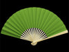 Fresh grass green paper folding fan