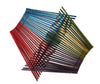 Folding bowl made with 30 chopsticks, 4 colors, 4 square design