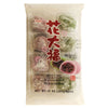 rice cake with hana daifuku (red and green bean jam)